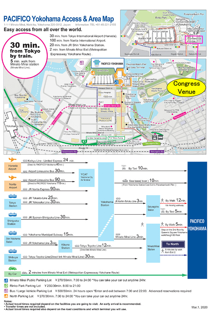 PACIFICO Yokohama Access & Area Map